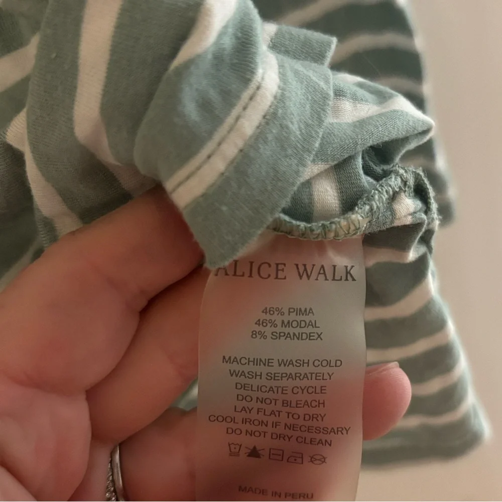 Alice Walk Women's Striped Polo - Small - Picture 4 of 5